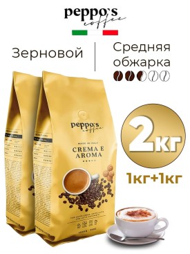 Набор кофе в зернах АРАБИКА и РОБУСТА 2 кг (2 шт по 1000 г)