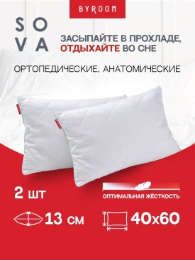 Подушка ортопедическая для сна с эффектом памяти 60х40 см