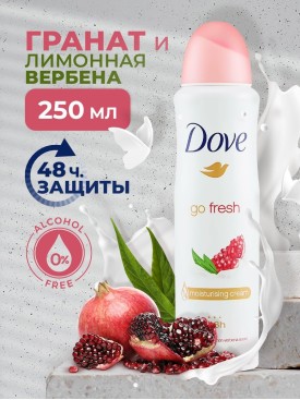 Антиперспирант-дезодорант спрей Go Fresh, без спирта, 250 мл