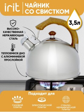 Чайник со свистком для плиты IRH-412 2,5 литра на кухню