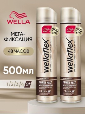 Лак для волос Wellaflex профессиональный, экстрасильный 2шт