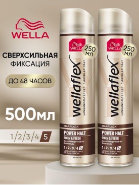 Лак для волос Wellaflex профессиональный, сверхсильный, 2 шт