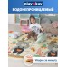 Развивающий коврик детский для ползания складной игровой